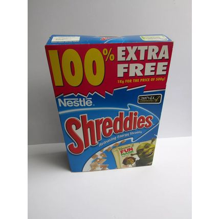 Nestle Shreddies 2004 Cereal Box Empty Shrek 2 FIONA Fun Mask