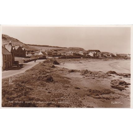 ED 80 MACHRIHANISH - THE SHORE ROAD . RP POSTCARD