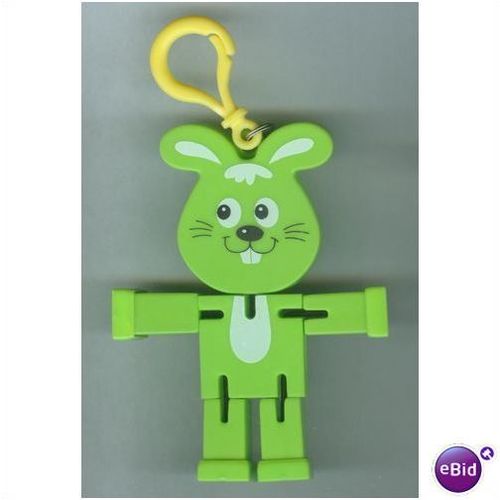 Green Easter Bunny Puzzle Clip