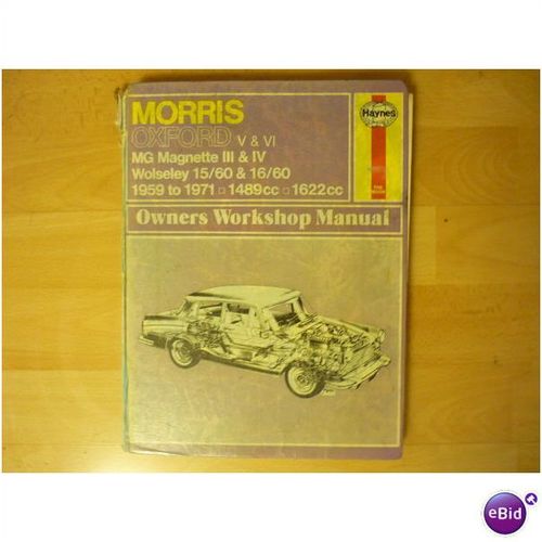 Morris Oxford V & VI, Haynes Owners Workshop Manual