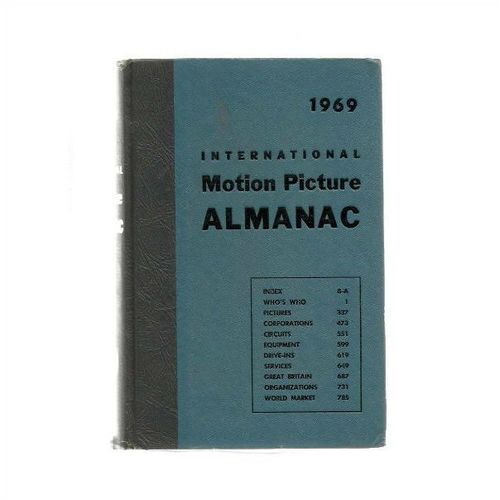 MOTION PICTURE ALMANAC 1969 Movie Trade Yearbook