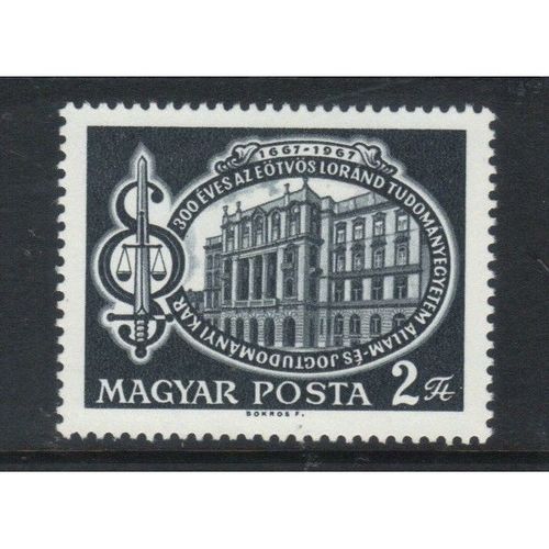 HUNGARY 1962 300th ANNIV POLITICAL LAW MINT