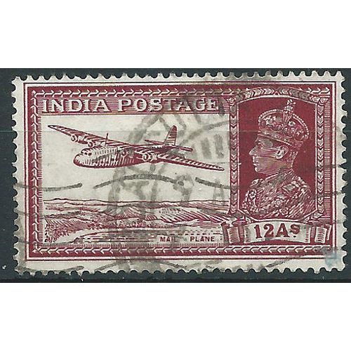 India 1937 SG258 12a Lake Good/Fine Used....