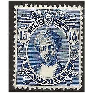 Zanzibar 1913 SG251 15c Blue Mounted Mint . ..
