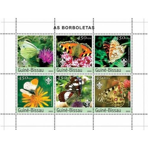 GUINE BISSAU 2003 SHEET MNH BUTTERFLIES PAPILLONS SCHMETTERLINGEN MARIPOSAS 5
