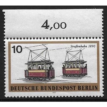 Berlin SG B382: 10 pf. multicoloured Berlin Rail Transport: Electric Tram (1890)