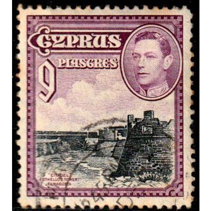 Cyprus 1938 - KG VI Landscapes Citadel 9 Pia Used Stamp