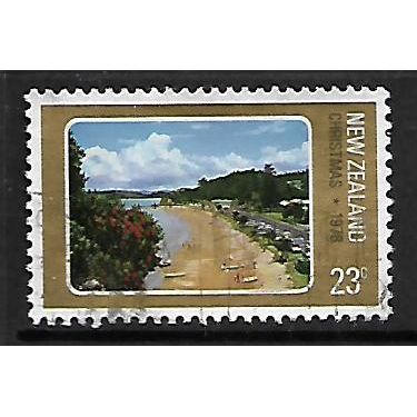 NEW ZEALAND 1978 CHRISTMAS 23c BEACH SCENE SG 1184 FINE USED