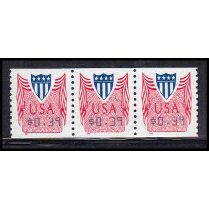 CVP33 39c Shield Very Fine MNH Strip of 3 PA5341