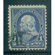 Used 264 1c Benjamin Franklin Fine Plus M02897