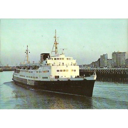 Belgian Marine MV KONINGIN ELISABETH Postcard (Cromo 101/53))