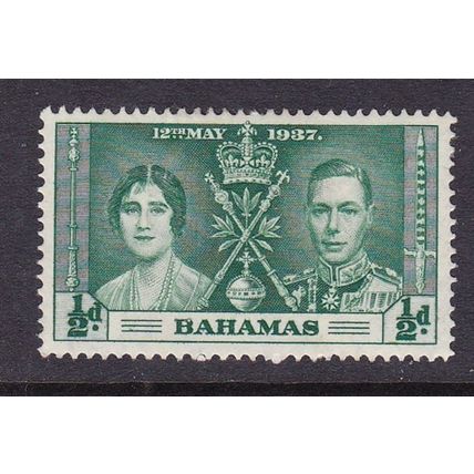 BAHAMAS 1937 CORONATION 1/2d MINT SG146