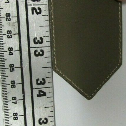 RARE 1980's YVES SAINT LAURENT Brass Leather Belt TAN/GREY-GREEN Med 29"31" 4974