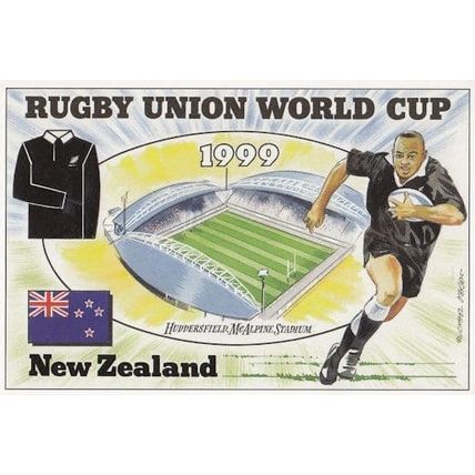 New Zealand Huddersfield McAlpine Stadium Rugby World Cup Postcard