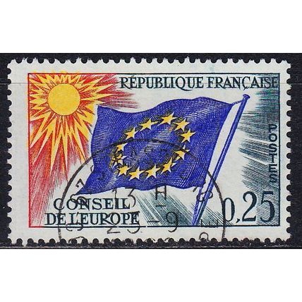 FRANKREICH FRANCE [Europarat] MiNr 0008 ( O/used ) CEPT