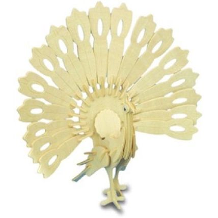 Woodcraft Construction Kit - High Quality - PEACOCK