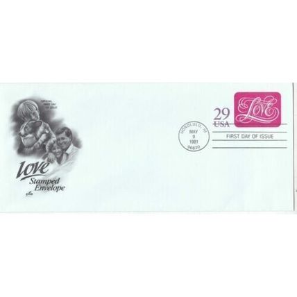 United States 1991 29c Love FDC Honolulu cancel unaddressed VGC