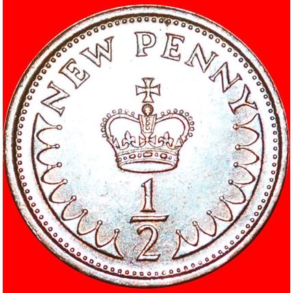 CROWN (1971-1984): GREAT BRITAIN ★ HALF NEW PENNY 1976★LOW START★NO RESERVE