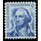 1283 5c George Washington Fine MNH Plt/4 UL 39370 MA1359