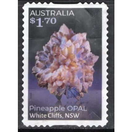 AUSTRALIA: 2025, $1.70 PINEAPPLE OPAL DOMESTIC, USED SELF-ADHESIVE STAMP 454/5