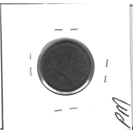1863 Frank L Gay US Civil War Token XF