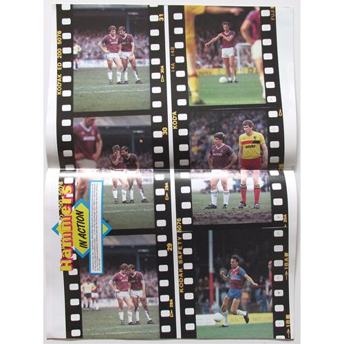 1985-86 WEST HAM UNITED v COVENTRY CITY (Very Good Condition - No Writing)