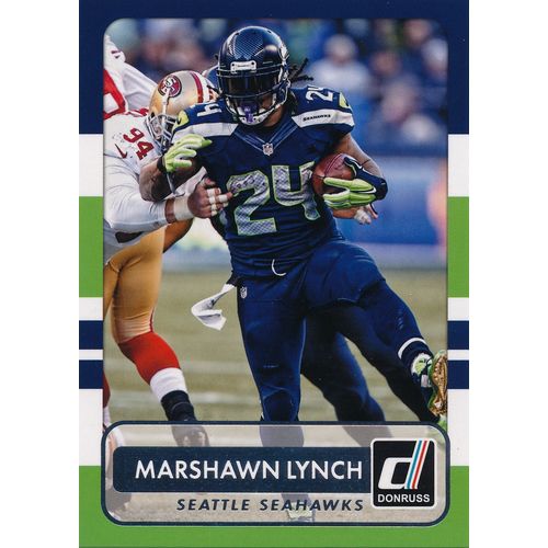 2015 Donruss Football 60 Marshawn Lynch Seattle Seahawks