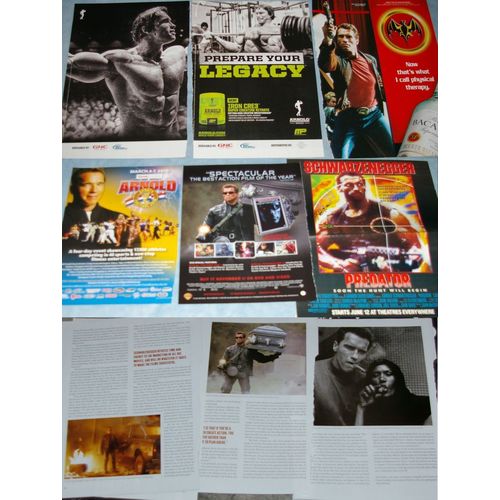 ARNOLD SCHWARZENEGGER Poster + Pinup + 123x Clippings Covers 1990s-recent
