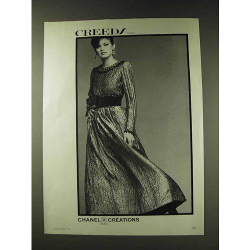 1979 Chanel Creations Fashion Ad - Creeds