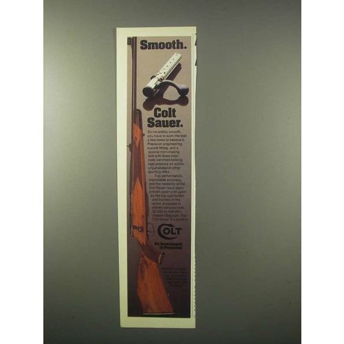 1980 Colt Sauer Rifle Ad - Smooth!