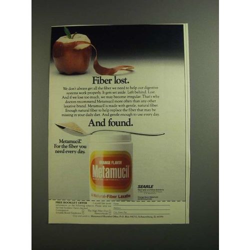 1984 Metamucil Fiber Ad - Fiber Lost and Found