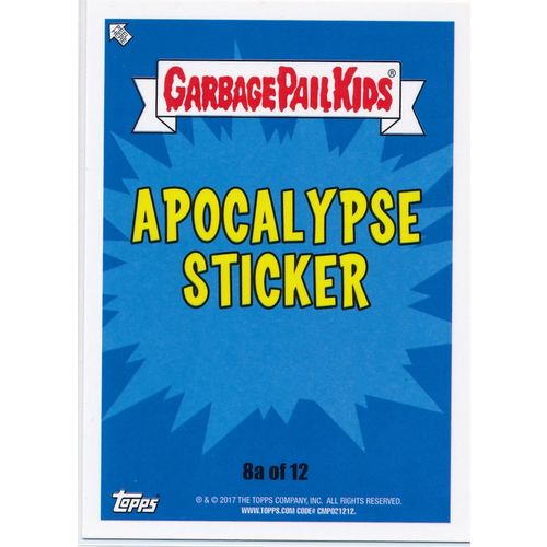 GPK Adam-Geddon Apocalypse Sticker 8a Demonic Dante Green Puke