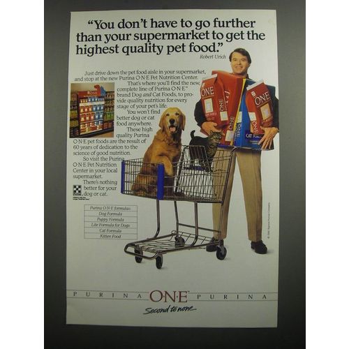 1991 Purina One Dog Food Ad - Robert Urich - You don't have to go further