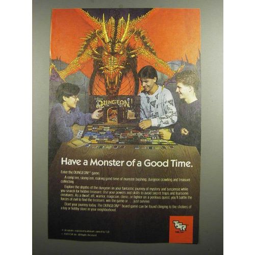 1991 TSR Dungeon board game Ad - Have a monster of a good time