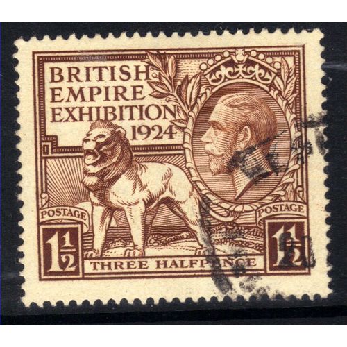 GB 1924 KGV 1 1/2d Brown British Empire Exhibition (1924) SG 431 ( H1361 )