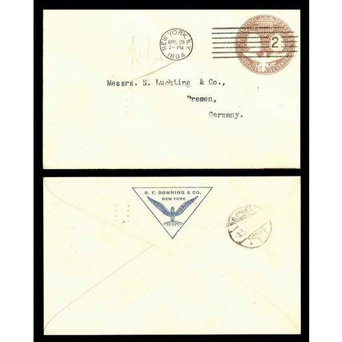 USA Columbus Issue 1894 Postal Sta. to Germany
