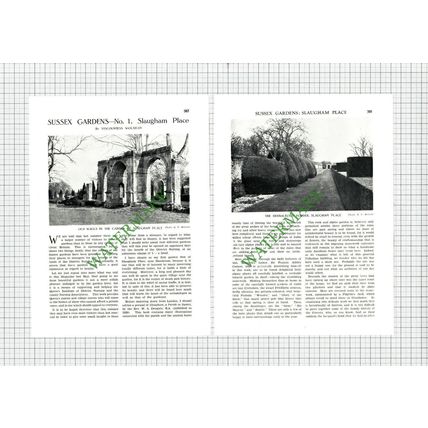 9777) Slaugham Place Handcross Sussex Sergison Blundell - 1930 Article