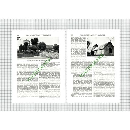 9609) John Harvard Ringmer Sussex Harvard College America - 1930 Article