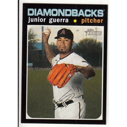 2020 Heritage High Number baseball card 583 Junior Guerra - Arizona Diamondbacks