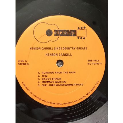 HENSON CARGILL - ON THE ROAD (USA VINYL LP)