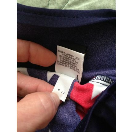 LIZ CLAIBORNE LIZSPORT Navy Blue w/Red White Blue Patriotic Stars Swimsuit-14
