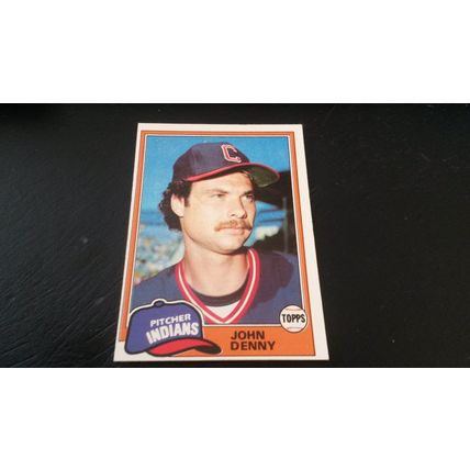 1981 Topps Card # 122 John Denny Very Good (3) Cleveland Indians