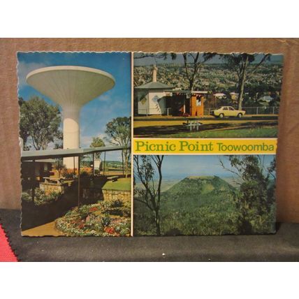 PICNIC POINT, TOOWOOMBA, QUEENSLAND. AUSTRALIA used postcard 1981 pm =