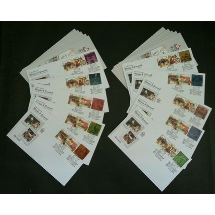 Malaysia Tourist Destinations Melaka Sarawak 2019 Mosque Dance Art FDC set *Rare