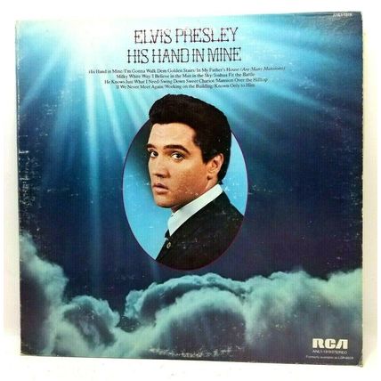 1976 Elvis Presley - His Hand in Mine LP Vinyl Record Album (P7)