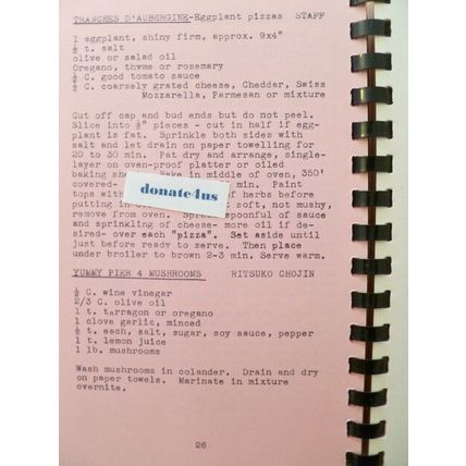 FLAVORS FROM AN IKEBANA KITCHEN 1975 COMMUNITY COOKBOOK w Brush Paintings Haiku