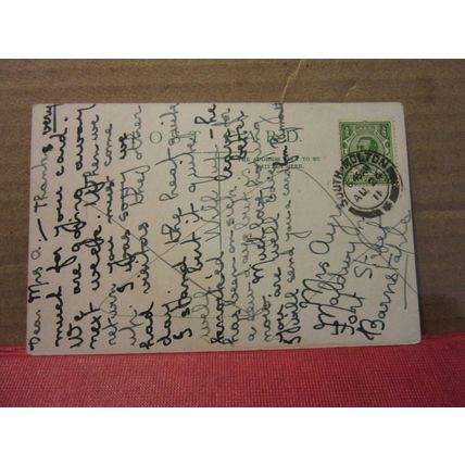 CHARING CROSS STATION, LONDON antique used postcard 1911 pm #