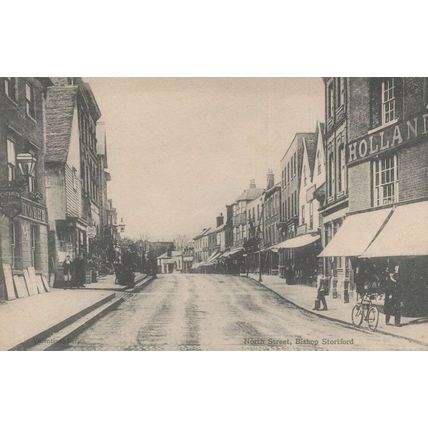 Bicycle at Holland Stores North Street Bishops Stortford Postcard