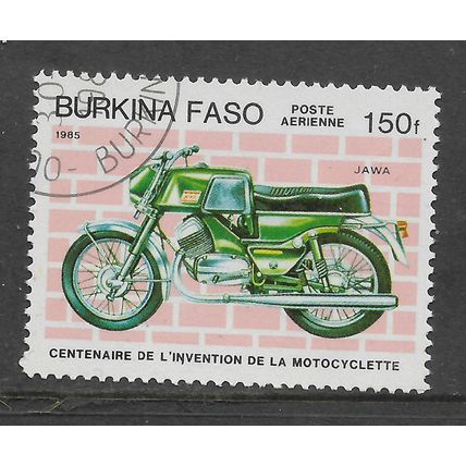 BURKINA FASO 1985 159F JAWS MOTOR CYCLE SG 770 FINE USED#