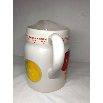 Apples Ceramic Red/Green/Yellow Pitcher - Hallmark Jan Karon Mitford Series
